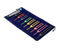 Iegefirm Set di 9 Diapason Diapason in Lega di Alluminio Multicolore per la guarigione del Chakra, la terapia del suono, mantenere il corpo, l' e l' in perfetta armonia