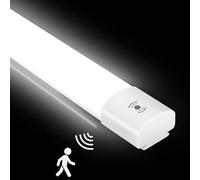 IEGLED Neon LED 120cm, 36W Neon LED Tube avec Détecteur de Mouvement, IP65 Imperméable Reglette LED, 4000LM Plafonnier LED Tube pour Atelier, Cave, Garage, Bureau, Cuisine [Blanc Neutre 4000K]