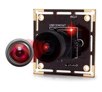 IEights 960P USB Fisheye Modulo Della Macchina Fotografica per Computer Mini Grandangolare Webcam Board 1.3megapixel 0.01Lux Illuminazione Bassa USB con Fotocamera AR0130 Lightburn Camera per