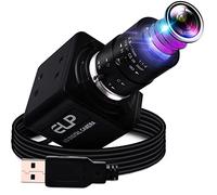 IEights Telecamera a fuoco variabile 260fps 2.8-12mm Webcam zoom ottico 4X, webcam varifocale 1080P Webcam obiettivo zoom manuale, Raspberry Pi Windows Mac Vari-Focus USB Webcam, telecamere di