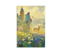 IEJKLUVWX Redenzione Tela Dipinti Ad Gesù Olio Stampa Giclée Poster Da Parete Quadro Di Per Home Room Decor Regali Natalizi 12x18inch(30x45cm)