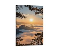 IEJKLUVWX Sunrise Nube Tela Dipinti Ad paesaggio Poster Da Parete Quadro Di Per Home Room Decor Regali Nataliziper La Festa Della Mamma 16x24inch(40x60cm)