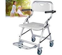 IELSH Sedile da Bagno Sedia da Doccia per Anziani e Disabili con Rotelle