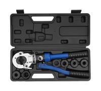 ieLsngai Pinza a pressa professionale con profilo a V, pinza crimpatrice idraulica con testa girevole a 180°, pressione massima di esercizio 80 kN, inserti a ganasce V12, V14, V15, V16, V18, V22, V28