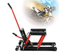ieLsngai Sollevatore per Moto Idraulico, Sollevatore Idraulico a Ponte per Moto Bici ATV, Supporto di Montaggio Pieghevole, Gamma di Sollevamento 115-365 mm, Max capacità di carico 680 kg