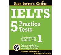 Simone Braverman IELTS 5 Practice Tests, Academic (Tascabile)
