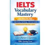 IELTS Vocabulary Mastery: One Word Per Page with English Meaning, Tamil Meaning & Examples