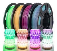 IEMAI PETG Filamento per stampante 3D PETG Arcobaleno graduale, 1,75 mm, verde, viola, giallo, rosa, giallo, rosa, viola, arcobaleno, 1,75 mm, precisione di misurazione +/- 0,02 mm