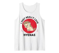 Iene Kawaii I Just Love Cute Hyenas Amante Canotta