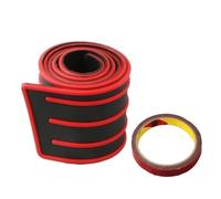 IENQBVL 1 Striscia Protettiva in Gomma PVC Rinforzo per Paraurti Decorazione Universale Protezione Paraurti Posteriore Protezione Battitacco per Bagagliaio Protettore del Bagagliaio(Black Red)