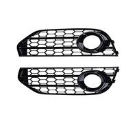 IENQBVL Auto Paraurti Anteriore Lampada Luce Nebbia Griglia Griglia Copertura Maglia 8K0807681J 8K0807682J Per A4 B8 B8.5 Per Allroad 2009-2015 2013 2014 (Black Silver Ring)