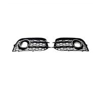 IENQBVL Auto Paraurti Anteriore Lampada Nebbia Griglia Maglia Luce Nebbia Cappuccio X0807681A 8X0807682A Per A1 8X 2010 2011 2012 2013 2014 (Chrome silver)