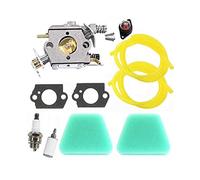 IENQBVL Carburatore decespugliatore per Partner 350 351 370 390 420 per McCulloch 333 335 338 per Poulan 050 2055 2115 Primer Pompa Candela Carb Kit Motosega Carburatore