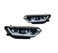 IENQBVL Per VW Per Passat B8 2016 2017 2018 2019 Fari Per Auto A LED Con Lente Proiettore Magotan Fari DRL Fari Angel Eye(Double U All LED)