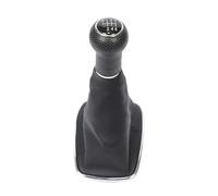 IENQBVL Pomello Cambio Per VW Per Golf 4 IV MK4 GTI R32 Per Bora Per Jetta 1999-2004 5/6 Marce Cuffia Leva Cambio 12/23 Mm(Chrome 6 speed 23MM)