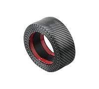 IENQBVL Striscia Protettiva Adesiva per Auto Pellicola Protettiva Fai Fibra Carbonio per Battitacco Specchietti Laterali Nastro AntiGraffio Protettore del Bagagliaio(3cm Width Black)