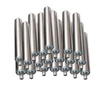 IEOWY 25-mm-Edelstahl-Förderrollen - Robuste Ersatzrollen für Heimwerker und Industrie, 5er-Pack (Durchmesser 25 mm x Länge 150 mm) - Widerstandsfähig, korrosionsbeständig, Einfach zu montieren