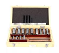 IEOWY Kit broccia, Set di brocce per sedi chiavette, 4 brocce, 13 boccole con Custodia in Legno da 4 mm, 5 mm, 6 mm, 8 mm per Il Taglio di sedi chiavette.