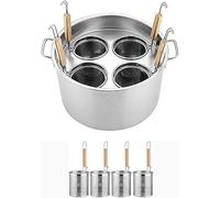 IEOWY Set di Inserti per cuocipasta Commerciale, pentole in Acciaio Inox con divisore e colino, utensile da Cucina Multi-pentola, Secchio per bollire la Pasta, Pasta, Verdure