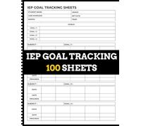 IEP Goal Tracking Sheets: Progress Monitoring Logbook for Special Education Teachers | Data Collection Notebook