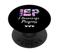 IEP I Encourage Progress Special Education School Teacher PopSockets PopGrip Adesivo