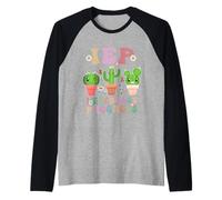IEP I Incoraggiare Il Progresso Cactus Insegnante di Istruzione Speciale Maglia con Maniche Raglan