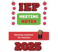 IEP Notebook for Teachers. Notetaking made easy. Keep your personal notes and work notes separated and organized.: Make it easier on yourself this ... this festively designed IEP Meeting Notebook.