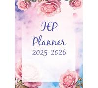 IEP planner 2025-2026: IEP Lesson Agenda for Special Education Teachers | August to July Academic Year (40 students in a Caseload) Cover Flower