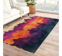 IEPOZWA Design Multicolore con Forme Astratte per Tappeti Venature Del Legno Tappeto Lavabile In Lavatrice cucina Letto Sala Da Pranzo Tappeto Da Interno Antiscivolo(Colore)-60x90cm