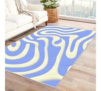 IEPOZWA Poema Tappeto Per Soggiorno, Camera Da Letto, Sala Da Pranzo, Morbido, Durevole(Blu)-150x180cm