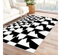 IEPOZWA Tappeto Contemporaneo a Strati di Colore Illusione In Bianco E Nero Per Camera Da Letto Principale, Sala, Ufficio, Antiscivolo, Facile Da Pulire, Decorativo(Giallo)-210x270cm