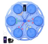 IERAKOR Macchina da boxe musicale, pugilato da parete musicale con guanti da boxe, modalità Bluetooth, luci a LED colorate, regolazione a 5 velocità, diverse modalità di allenamento sport per bambini