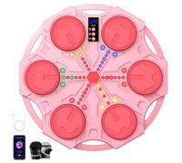 IERAKOR Macchina da boxe musicale, pugilato da parete musicale con guanti da boxe, modalità Bluetooth, luci a LED colorate, regolazione a 5 velocità, diverse modalità di allenamento sport per bambini