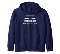 Ieri è Storia Domani è Un mistero Inspiring T-Shirt Felpa con Cappuccio