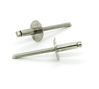 IERO - Rivetti a strappo IERO Inox A2/Inox A2 Testa Larga 14mm 4.8x25.0mm - Box da 250 pezzi