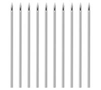 Ieron 10 Aghi per Piercing, Aghi Misti per Piercing al Corpo, Monouso Puliti per Labbro, Ombelico, Naso, Orecchio (18G)