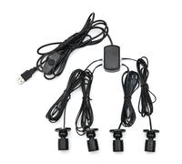 Ieron 4 in 1 Mini faretti USB Luminosi dimmerabili 5V faretti Illuminazione d'accento faretti Illuminazione d'accento per Interni per vetrina Gioielli Armadio Portico Luce Bianca positiva