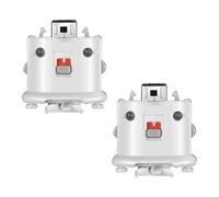 Ieron Adattatore Motion Plus da 2 Pezzi Compatibile con Wii, sensore di Movimento Esterno per Telecomando, acceleratore con Maniglia intensificatrice dinamica