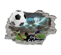 Ieron Adesivo da Parete Calcio 3D per Camera da Letto per Ragazzi, Arte da Parete Calcio Sport per Camera degli Adolescenti Arredamento Sala Giochi Accessori Camera da Letto per Adolescenti
