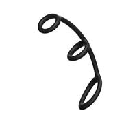 Ieron Anelli per Il Pene 3 in 1 Anello in Silicone Estremo Anello per testicoli Stretcher per testicoli Stretcher per Palle Anelli da Uomo Nero