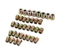 Ieron Assortimento di Dadi della Linea del Freno da 35 Pezzi, Kit di Montaggio della Linea del Freno per Tubo della Linea del Freno a svasatura invertita