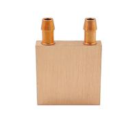 ieron Blocco di raffreddamento ad acqua in rame puro, dissipatore di calore per radiatore grafico CPU, testa endotermica scambiatore raffreddato ad acqua (40 x 40 mm)