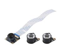 Ieron Compatibile con Raspberry Pi 4 Telecamera per Visione Notturna modulo Telecamera a infrarossi sensore 5MP OV5647 Webcam Video HD Lunghezza focale 160 Gradi Regolabile