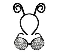 Ieron Confezione da 2 Fascia per Antenna a Farfalla e Fascia per Antenna per Occhiali Neri Accessori per Costume a Farfalla Accessori per Feste Cosplay