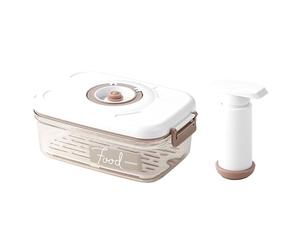 Ieron Contenitore sottovuoto Pompa Manuale Accessori per la conservazione degli Alimenti Bussola del Tempo Pompa Manuale dell'Aria Design per Una marinatura Rapida 1,2 l Rettangolo