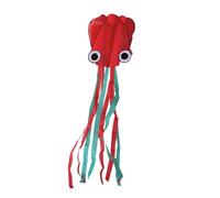 ieron Grandi aquiloni di polpo 12,8 x 2,1 piedi con coda lunga colorata, corda di polpo di molluschi 164 piedi per bambini, attività all'aperto per adulti Gita al parco in spiaggia (Rosso)