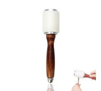 ieron Martello in pelle e nylon, 212 mm, manico in legno, martello per intaglio e artigianato fai da te, stampaggio, cucito, strumento per pelle bovina