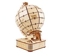 Ieron Puzzle 3D Globo in Legno, Kit Modello da Costruire per Adulti, Puzzle per Costruzioni Meccaniche, Migliori Set Regalo per Festival