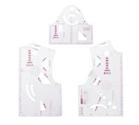 Ieron Righello per Design alla Moda per Design di Stoffa per Camicette da Donna - Modello di Disegno per Abbigliamento per Studenti scolastici, prototipo di Indumento Righello per Cucito 1:5 160/84A