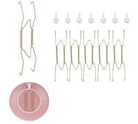 ieron Set di 6 ganci da parete per piatti da 25,4 cm, ganci a molla, compatibili con accessori per la decorazione della casa da 24 cm a 26 cm